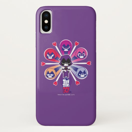 Tien Titans gaan! | Emoticlones van Raven Case-Mate iPhone Case (Achterkant)
