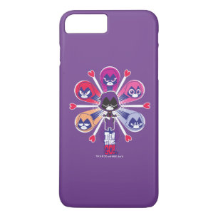 Tien Titans gaan! Emoticlones van Raven iPhone 8 Plus / 7 Plus Hoesje