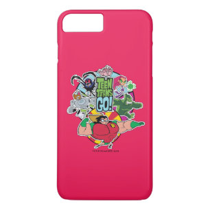 Tien Titans gaan! Grafisch team team iPhone 8 Plus / 7 Plus Hoesje