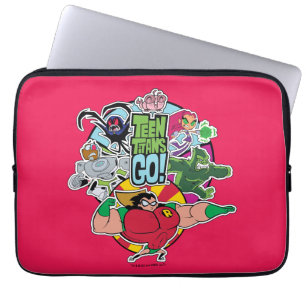 Tien Titans gaan!   Grafisch team team Laptop Sleeve