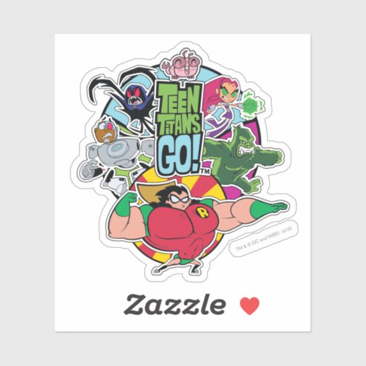 Tien Titans gaan! | Grafisch team van team Sticker (Vel)