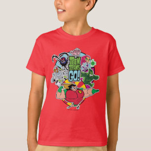 Tien Titans gaan! Grafisch team van team T-shirt