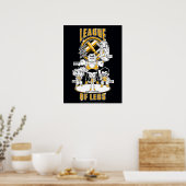 Tien Titans gaan! | Lega Legs Poster (Keuken)