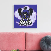 Tien Titans gaan! | Raven Attack Canvas Afdruk (Insitu (Woonkamer))