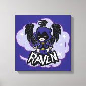 Tien Titans gaan! | Raven Attack Canvas Afdruk (Voorkant)