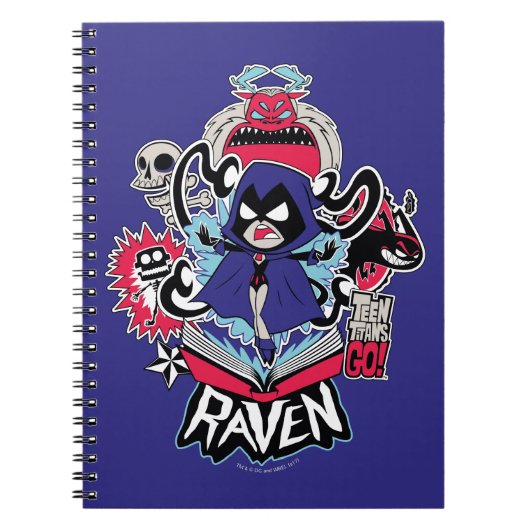 Tien Titans gaan! | Raven Demonic Powers Graphic Notitieboek (Voorkant)