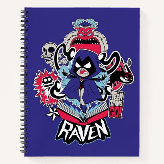 Tien Titans gaan! | Raven Demonic Powers Graphic Notitieboek (Voorkant)