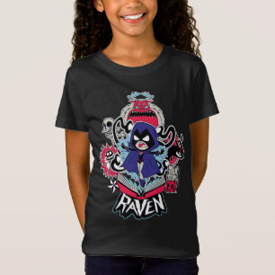 Tien Titans gaan! Raven Demonic Powers Graphic T-shirt
