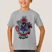 Tien Titans gaan! | Raven Demonic Powers Graphic T-shirt (Voorkant)