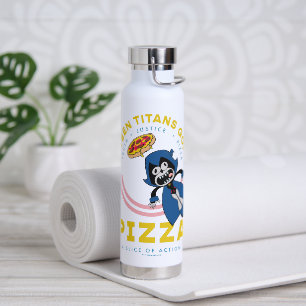 Tien Titans gaan! Raven "Truth Justice Pizza" Waterfles