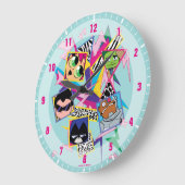 Tien Titans gaan! | Retro 90's Group Collage Grote Klok (Hoek)