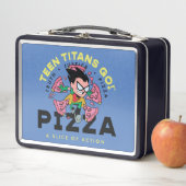 Tien Titans gaan! Robin "Truth Justice Pizza" (In situ)