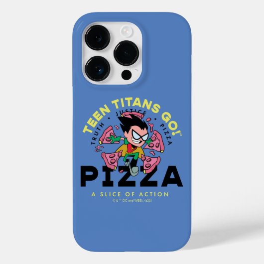 Tien Titans gaan! Robin "Truth Justice Pizza" Case-Mate iPhone Case (Achterkant)