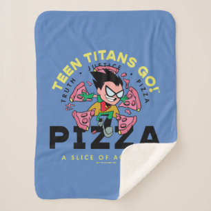 Tien Titans gaan! Robin "Truth Justice Pizza" Sherpa Deken
