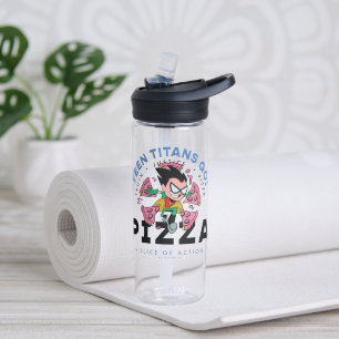 Tien Titans gaan! Robin "Truth Justice Pizza" Waterfles