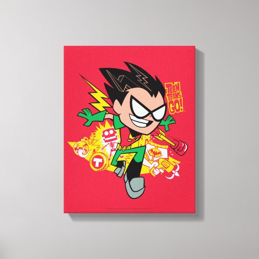 Tien Titans gaan! | Robin's Arsenal Graphic Canvas Afdruk (Voorkant)