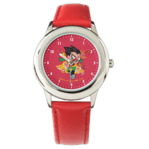 Tien Titans gaan!   Robin's Arsenal Graphic Horloge