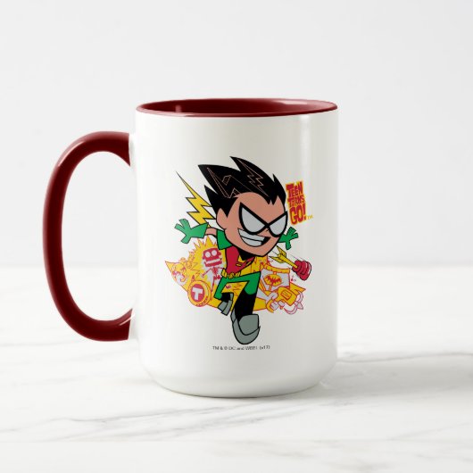 Tien Titans gaan! | Robin's Arsenal Graphic Mok (Links)