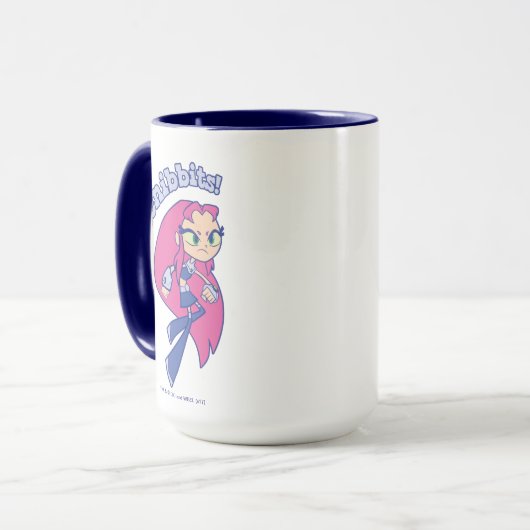 Tien Titans gaan! | Starfire "Cribblenibbits". Mok (Voorkant links)