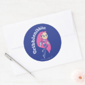 Tien Titans gaan! | Starfire "Cribblenibbits". Ronde Sticker (Envelop)