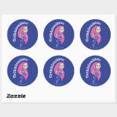 Tien Titans gaan! | Starfire "Cribblenibbits". Ronde Sticker (Vel)