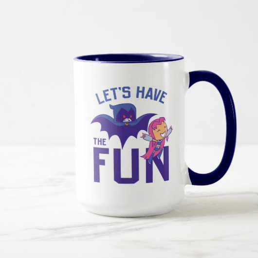 Tien Titans gaan! | Starfire & Raven "have the Fun Mok (Rechts)