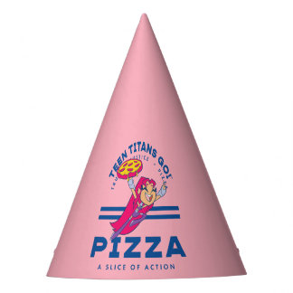 Tien Titans gaan! Starfire "Truth Justice Pizza" Feesthoedjes