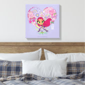 Tien Titans gaan! | Starfire's Heart Punch Graphic Canvas Afdruk (Insitu (Slaapkamer))