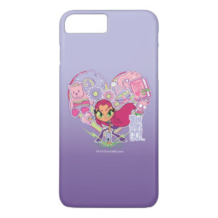 Tien Titans gaan!   Starfire's Heart Punch Graphic iPhone 8 Plus / 7 Plus Hoesje