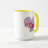 Tien Titans gaan! | Starfire's Heart Punch Graphic Mok (Voorkant rechts)