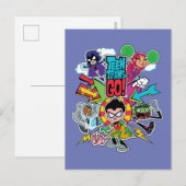 Tien Titans gaan! | Team Arrow Graphic Briefkaart (Voorkant / Achterkant)