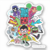 Tien Titans gaan! | Team Arrow Graphic Sticker (Voorkant)