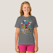 Tien Titans gaan! | Team Arrow Graphic T-shirt (Voorkant volledig)