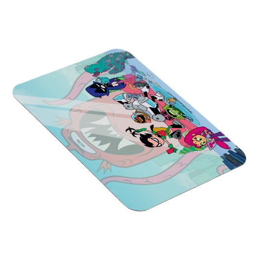 Tien Titans gaan! | Tentacled Monster-benaderingen Magneet (Rechterzijde)