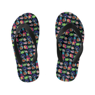 Tien Titans gaan! | Titans Head Pattern Kinder Teenslippers