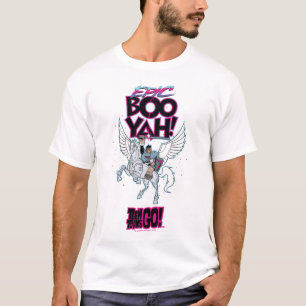 Tien Titans gaan! Warrior Cyborg Riding Pegasus T-shirt