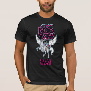 Tien Titans gaan!   Warrior Cyborg Riding Pegasus T-shirt