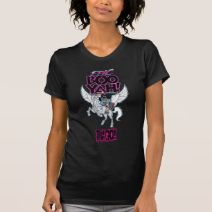 Tien Titans gaan!   Warrior Cyborg Riding Pegasus T-shirt