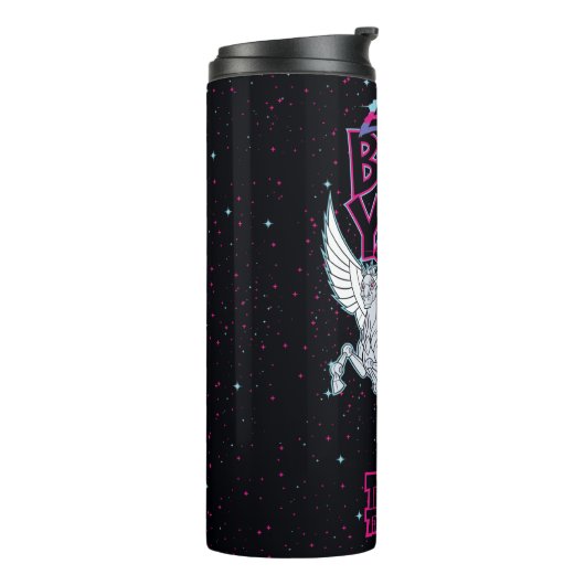 Tien Titans gaan! | Warrior Cyborg Riding Pegasus Thermosbeker (Gedraaid links)