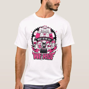 Tien Titans gaan!   "We Ride" Retro Moto Graphic T-shirt