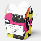 Tien verjaardag jaren '80 Neon Favor Box Bedankdoosjes (Geopend)