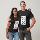 Tien vrouwen die kaarten spelen met een halloween t-shirt (Unisex)