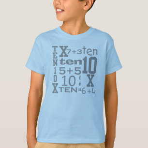  Tien WISKUNDE van de FUN Geïnspireerd op 10e BIR T-shirt