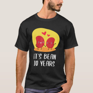 Tiende 10-jarig Jubileum voor weddenschappen Bean T-shirt