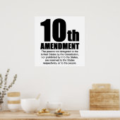 tiende amendement poster (Keuken)
