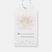 Tiende DAG VAN KERSTMIS / Kerst Gift Label Cadeaulabel (Achterkant)