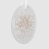Tiende kerstdag Acrylornament White Ornament (voorkant)