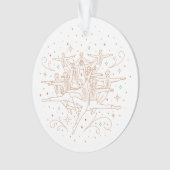Tiende kerstdag Acrylornament White Ornament (voorkant)