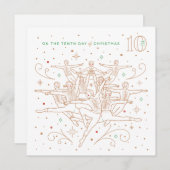 Tiende kerstdag / Fotokaart 5.25 (Voorkant / Achterkant)