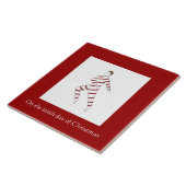 Tiende kerstdag Tegel - Lord A-Leaping Tegeltje (Zijkant)